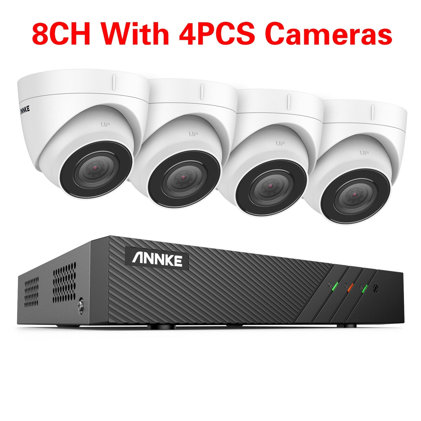 Security Camera Kit 8CH FHD 5MP POE 6MP NVR Audio Record IP