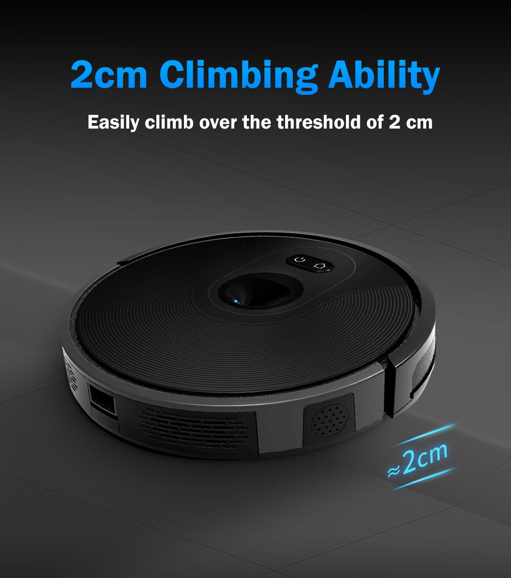 ABIR X6 Robot Vacuum Cleaner, Visual Navigation, APP Virtual Barrier, 6000PA Suction Mop, Floor