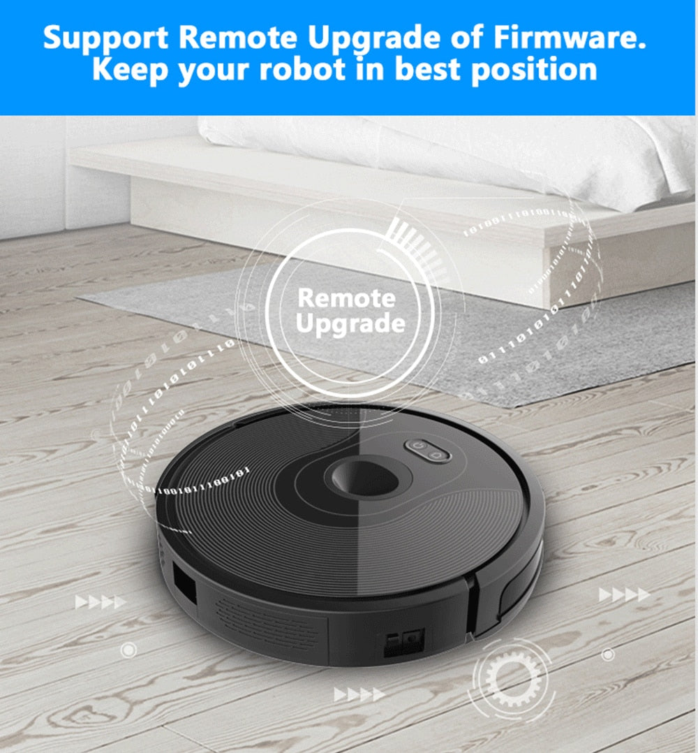 Robot Vacuum Cleaner X6,Triple Navigation,Wifi App,Map Display,Hand Draw Virtual Blocker,Electric Water tank