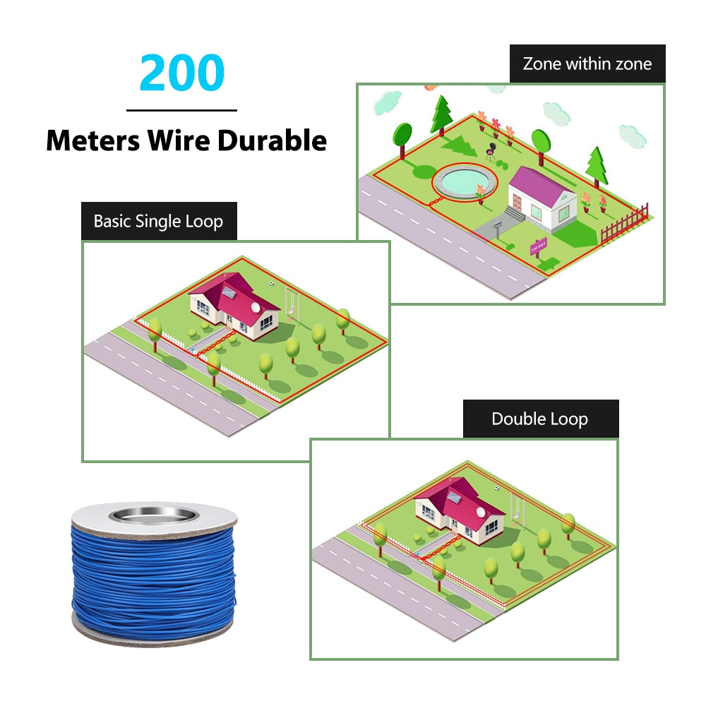 Underground Electric Dog Fence System Waterproof Battery-Operated Training Collar