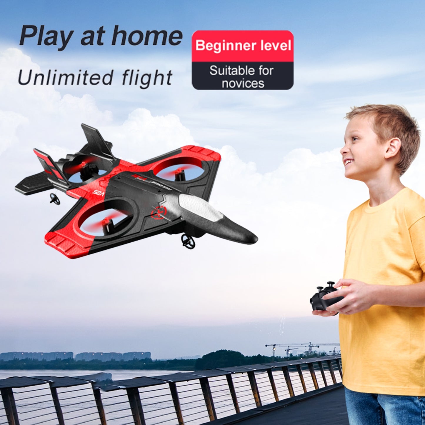 RC Airplane with 480P Camera 2.4G Radio 360° Tumbling for Adults Kids