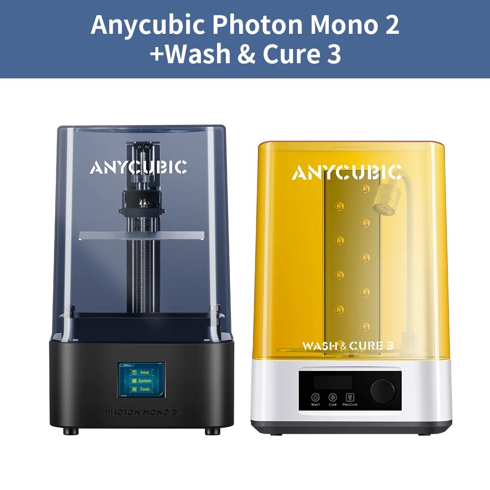 ANYCUBIC Photon Mono 2 LCD UV Resin 3D Printer High-Speed 3D Printing 6.6" 4K+ Monochrome Screen 165*143*89mm Printing Size