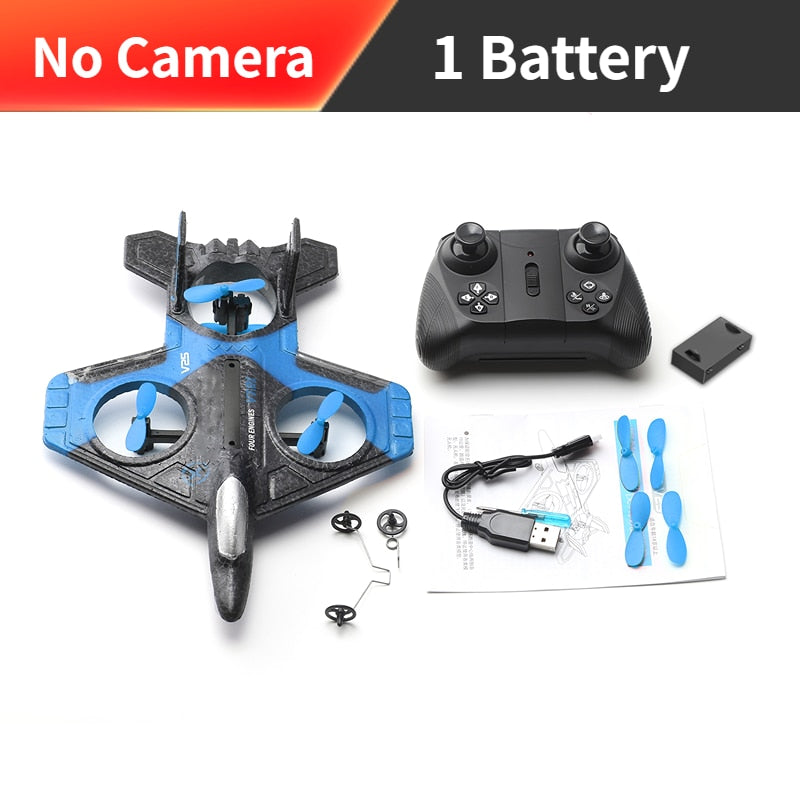 RC Airplane with 480P Camera 2.4G Radio 360° Tumbling for Adults Kids