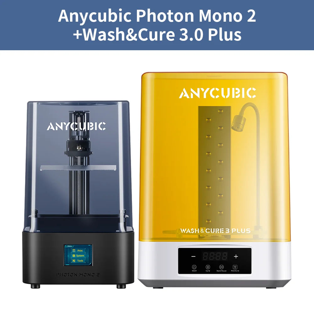 ANYCUBIC Photon Mono 2 LCD UV Resin 3D Printer High-Speed 3D Printing 6.6" 4K+ Monochrome Screen 165*143*89mm Printing Size