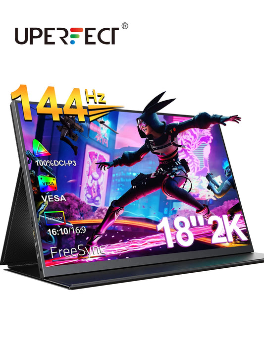 UPERFECT 18 Inch 2.5K 144Hz Portable Gaming Monitor Laptop 2560P×1600P