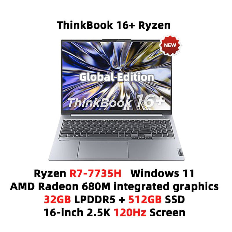 16-Inch Laptop 7735H  16GB/32GB RAM 512G/1T/2TB SSD