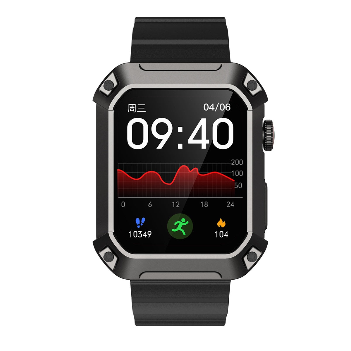 Smart Watch 1.83” Fitness Tracker Waterproof Health Monitor