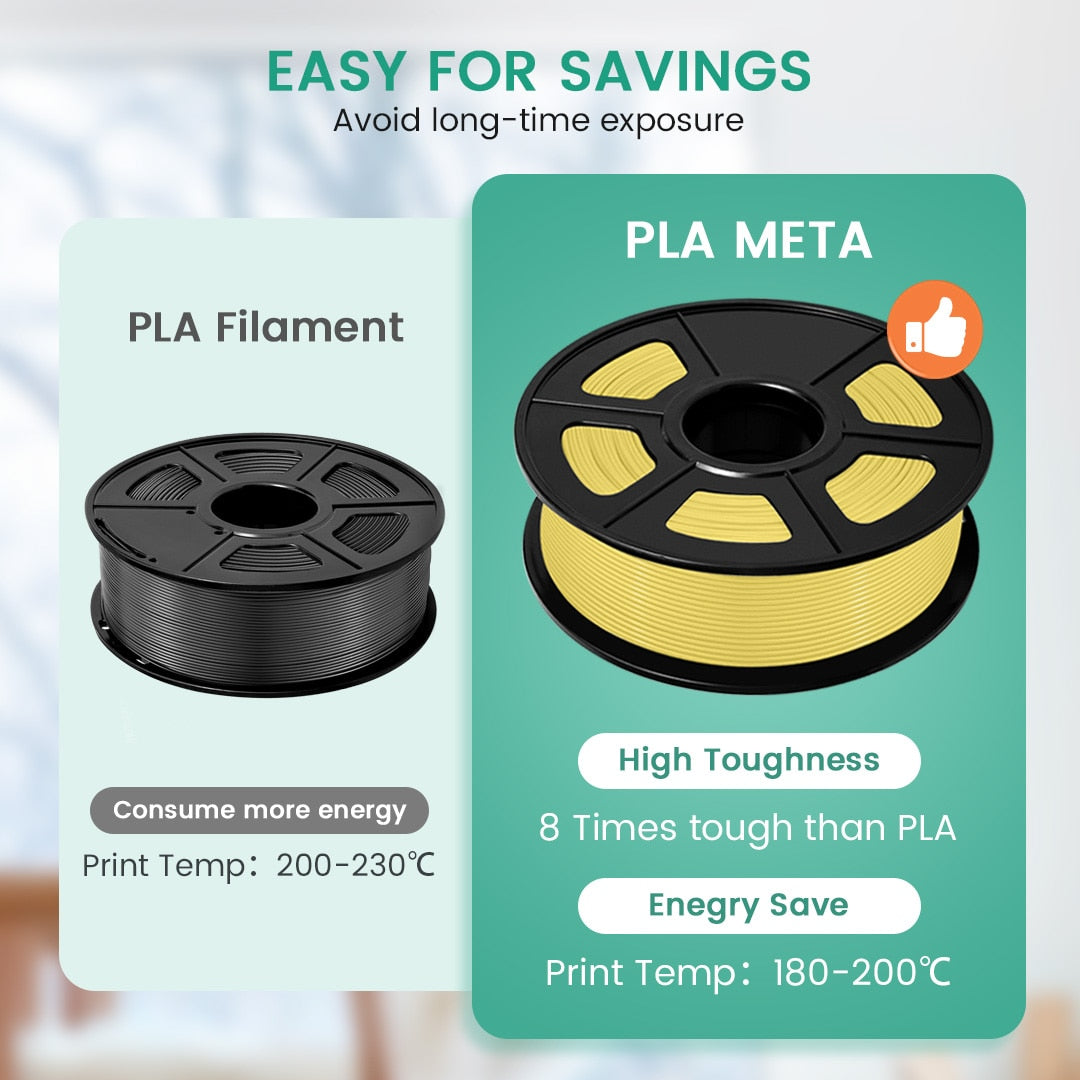 PLA Meta 3D Printer Filament 2kg 1.75MM