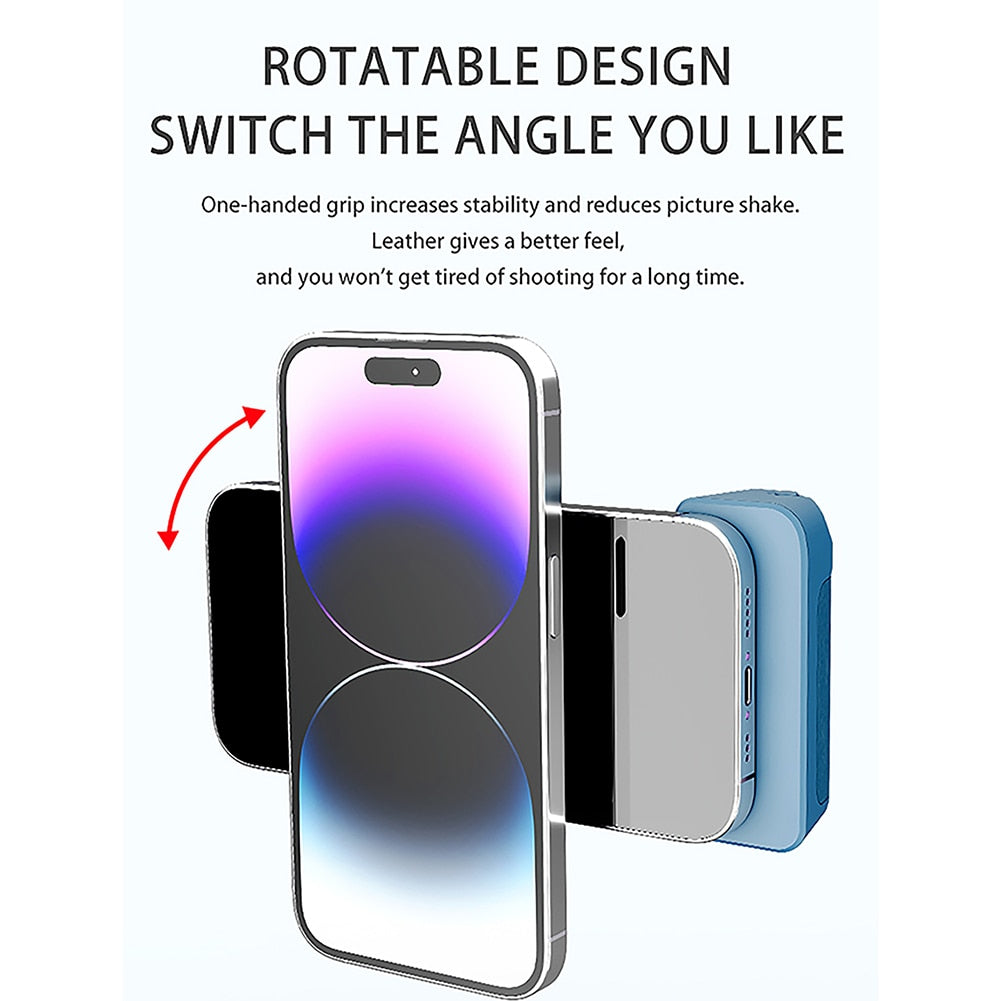 Magnetic Camera Handle Selfie Booster Hand Grip Handheld Selfie Device Magsafe Power Bank Wireless Charge