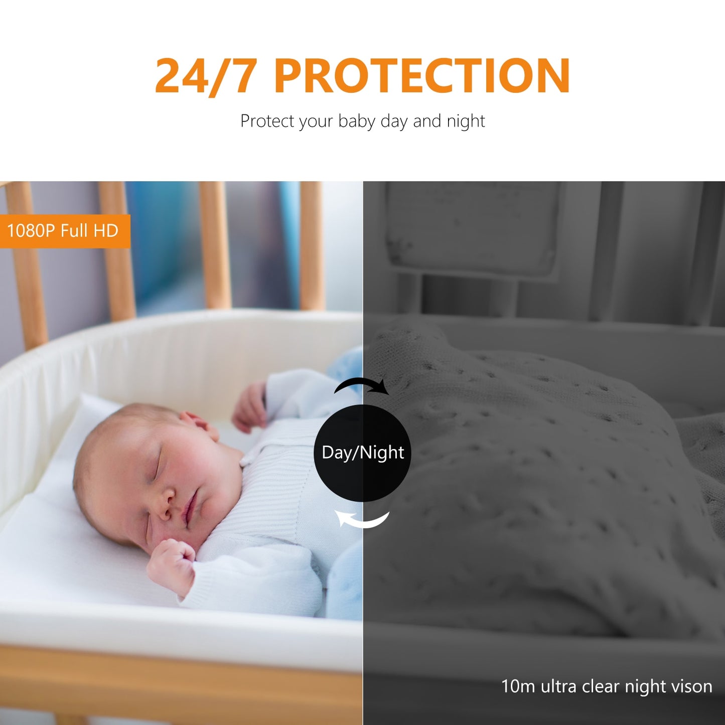 Security Camera  Wifi Baby Monitor Night Vision