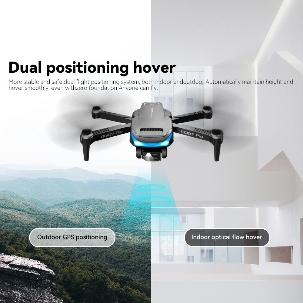 RC Quadcopter Mini Drone 4K Three-sided Obstacle Avoidance Dual HD Camera