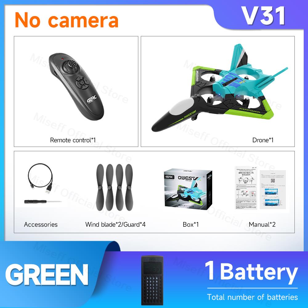 V17 RC Remote Control Airplane Drone 2.4G Gravity Sensing EPP Foam