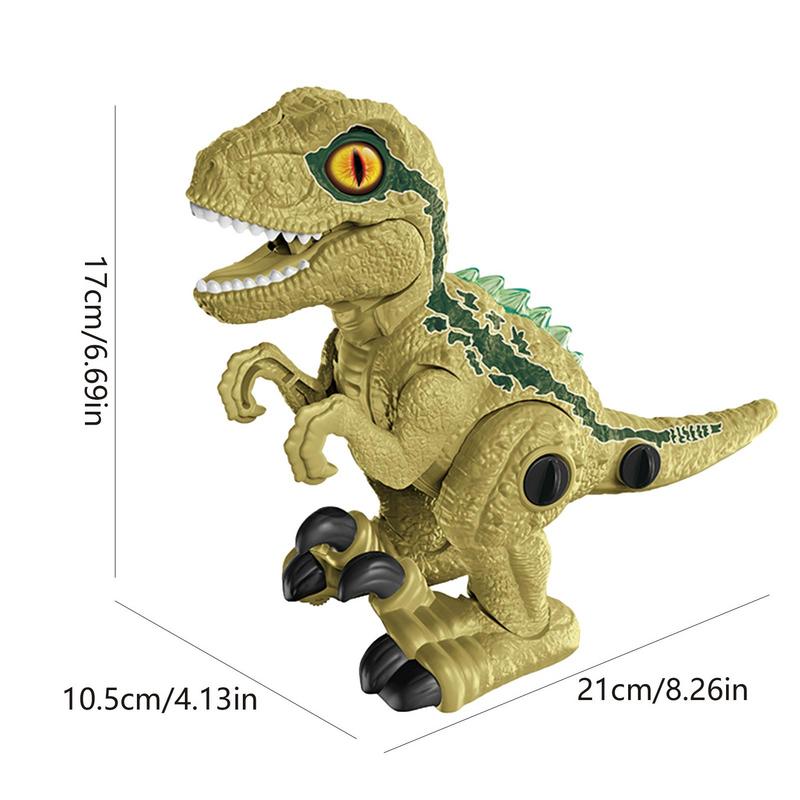 Electric Walking Dinosaur Toy With LED Light & Realistic Sounds Water Spray