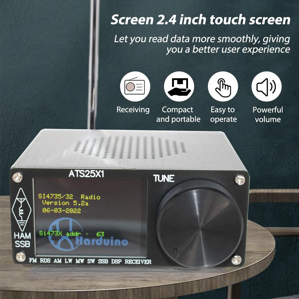 Portable Radio FM LW MW And SW SSB With 2.4 inch Touch Screen