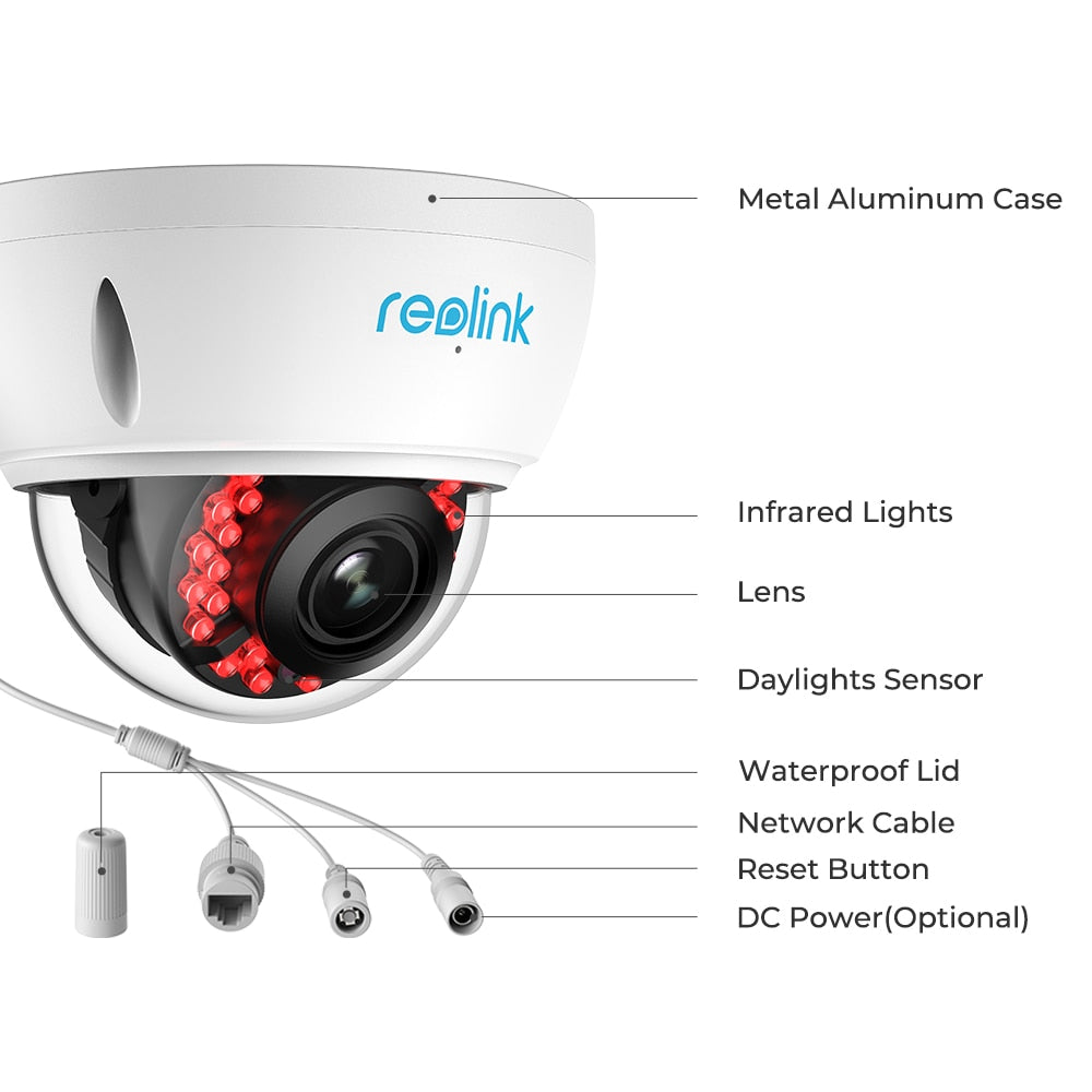 Reolink 4K PoE Security Camera 3X Zoom Outdoor 8MP IP Cam Smart AI Person/Car/Pet Detection Home Protection Surveillance Cameras