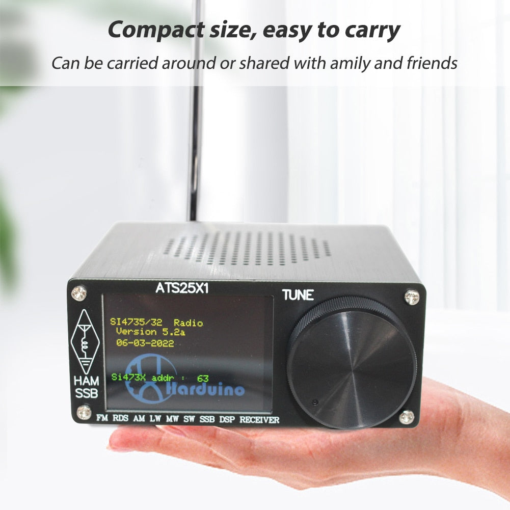 Portable Radio FM LW MW And SW SSB With 2.4 inch Touch Screen