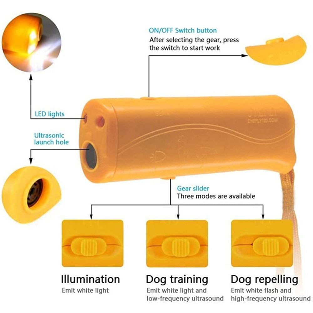 Ultrasonic Dog Bark Trainer Deterrents Dog Repeller