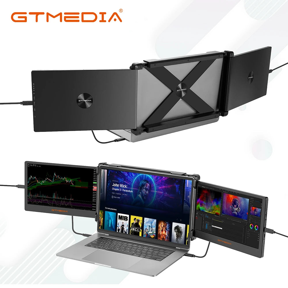 11.6-Inch Portable Monitor Dual Laptop Monitor 1080PDisplay Screen Extender