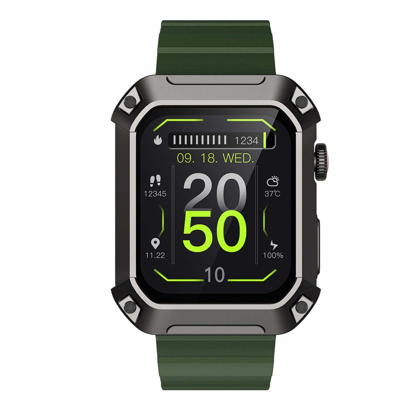 Smart Watch 1.83” Fitness Tracker Waterproof Health Monitor