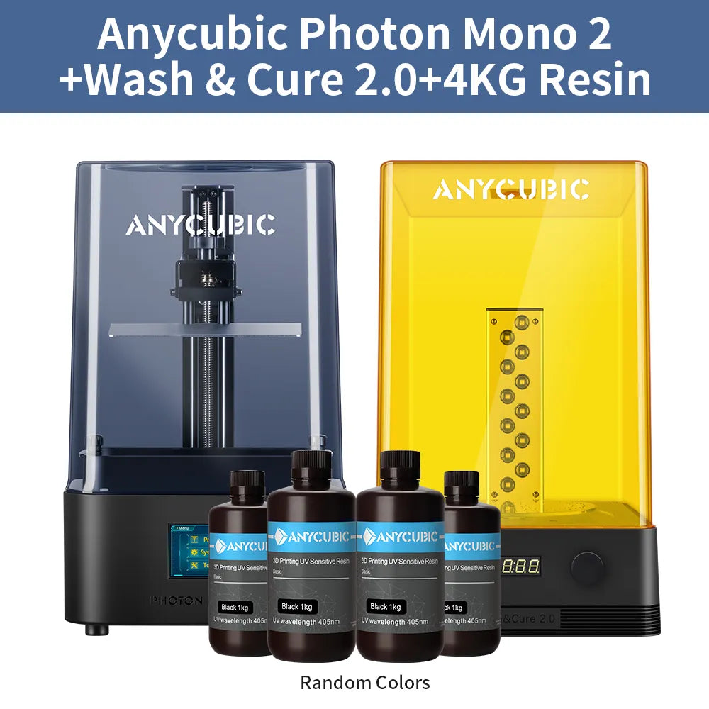 ANYCUBIC Photon Mono 2 LCD UV Resin 3D Printer High-Speed 3D Printing 6.6" 4K+ Monochrome Screen 165*143*89mm Printing Size