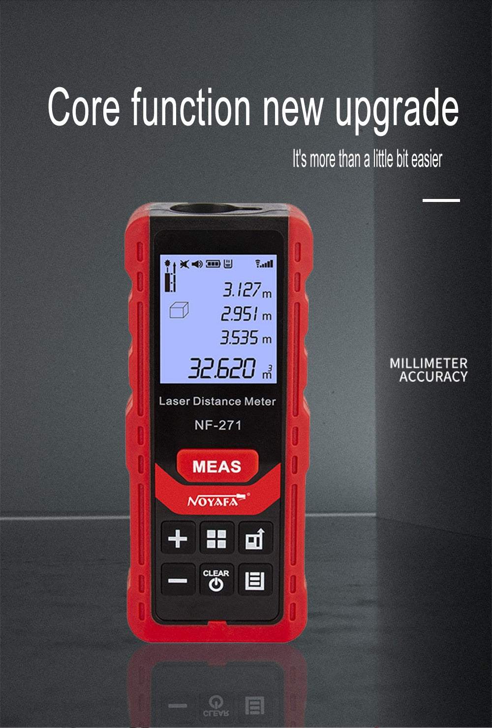 Digital Laser Distance Rangefinder 40M 80M Tape Range Finder