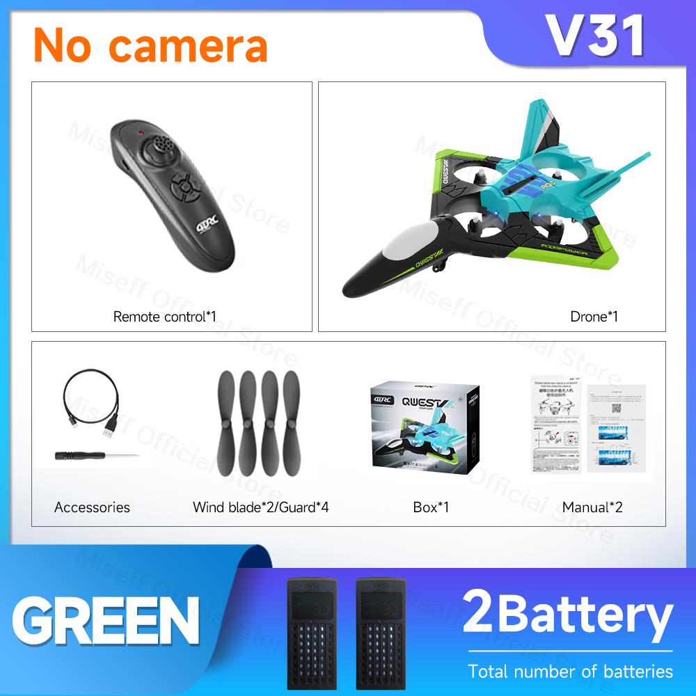 V17 RC Remote Control Airplane Drone 2.4G Gravity Sensing EPP Foam