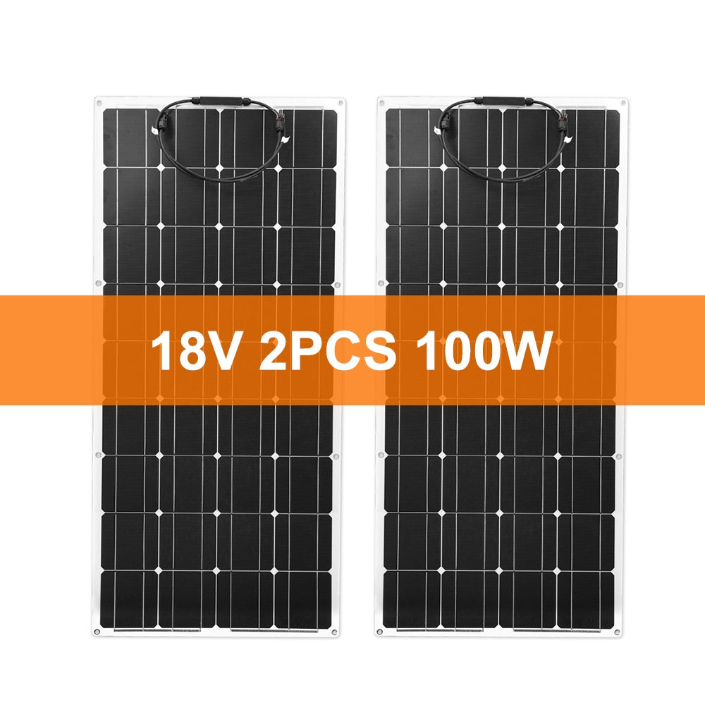 Flexible Monocrystalline Silicon Solar Panels 12V