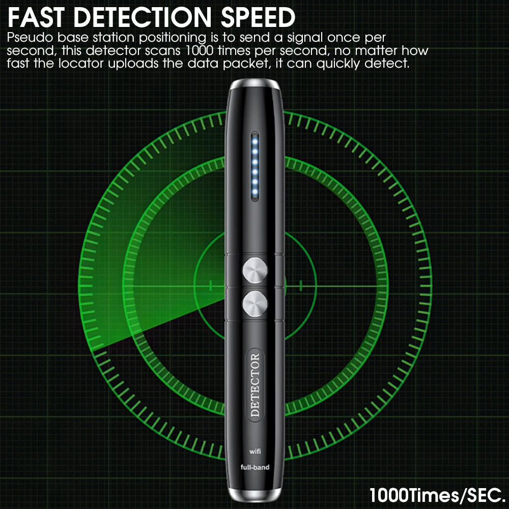 Wireless RF Signal Detector Anti-spy Camera Finder Wiretapping Scanner Anti Candid Camera Detector Hidden Cam Buster