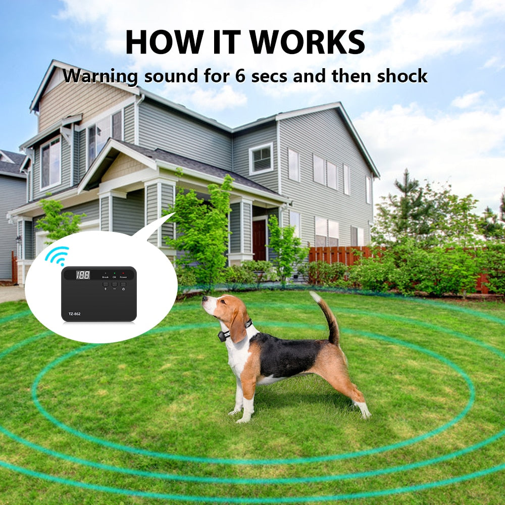 Underground Electric Dog Fence System Waterproof Battery-Operated Training Collar