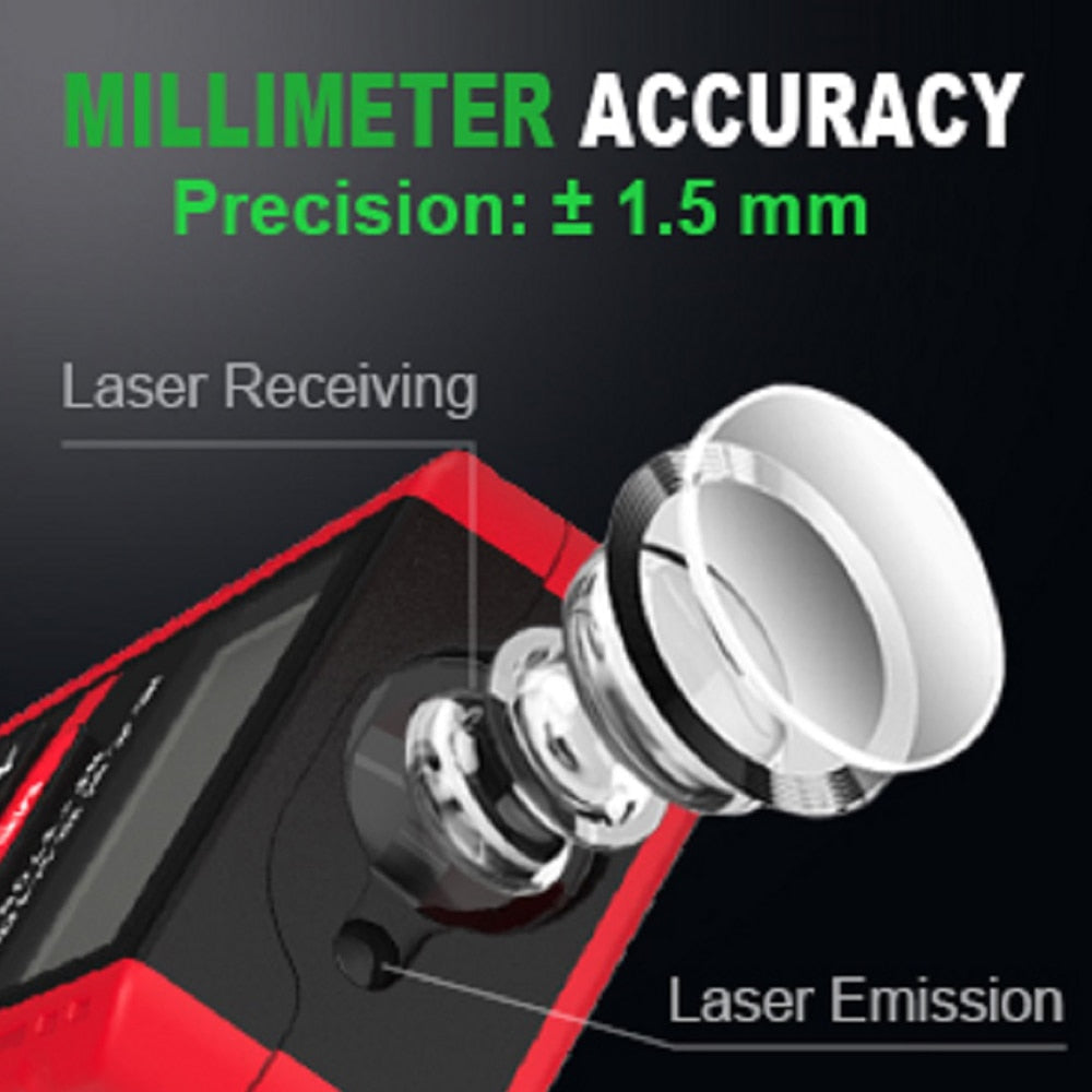 Digital Laser Distance Rangefinder 40M 80M Tape Range Finder