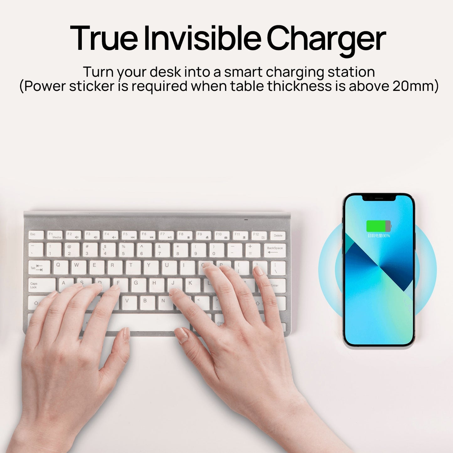 Invisible Wireless Charger Under Table QI Charger Iphone Samsung