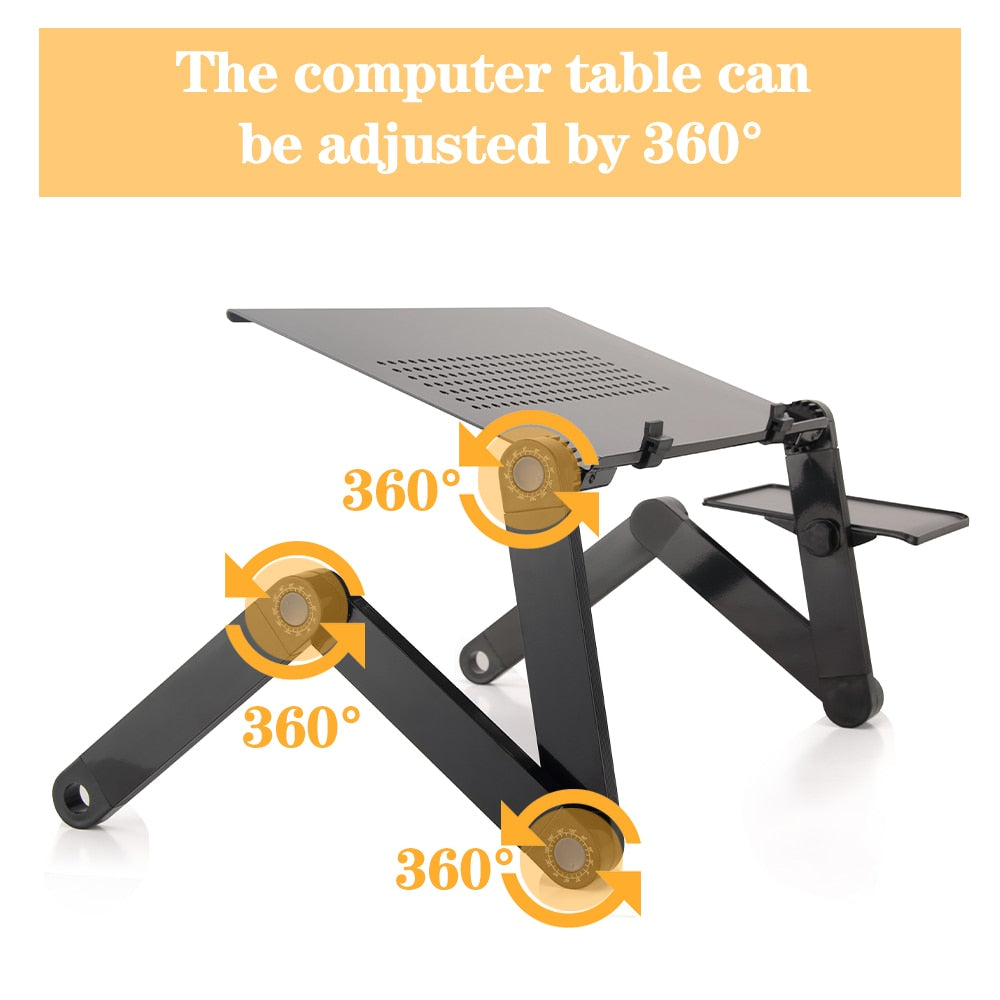 Adjustable Portable Laptop Stand With Mouse Pad