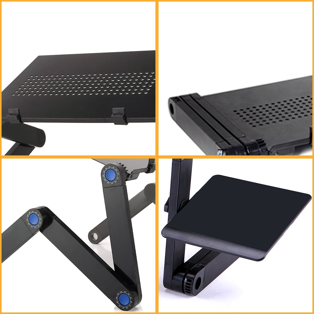 Adjustable Portable Laptop Stand With Mouse Pad