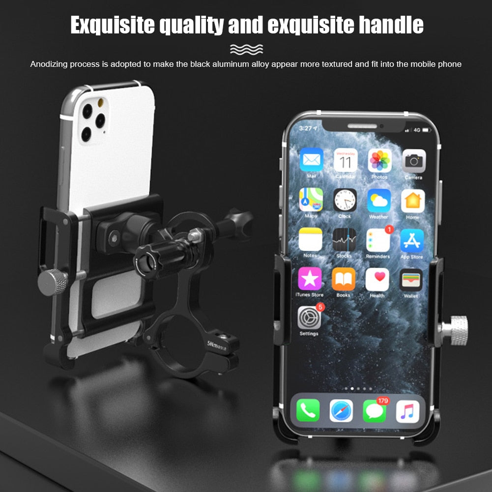 Bicycle Mobile Phone GPS Bracket 360 Degree Rotatable Handlebar Mount