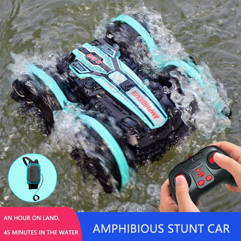 Remote Control Amphibious Stunt Car 2.4G  Kids Toy