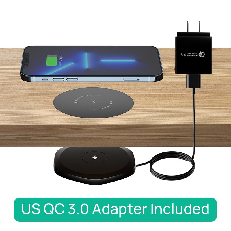 Invisible Wireless Charger Under Table QI Charger Iphone Samsung