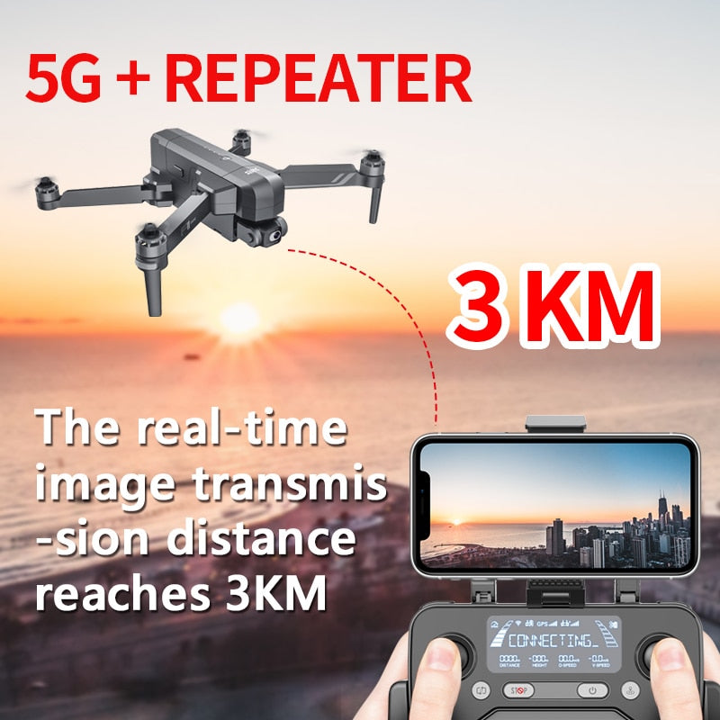 4K Pro Camera Drone 5G WIFI GPS Anti-Shake Quadcopter