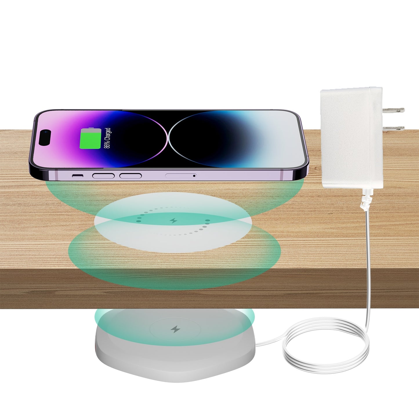 Invisible Wireless Charger Under Table QI Charger Iphone Samsung