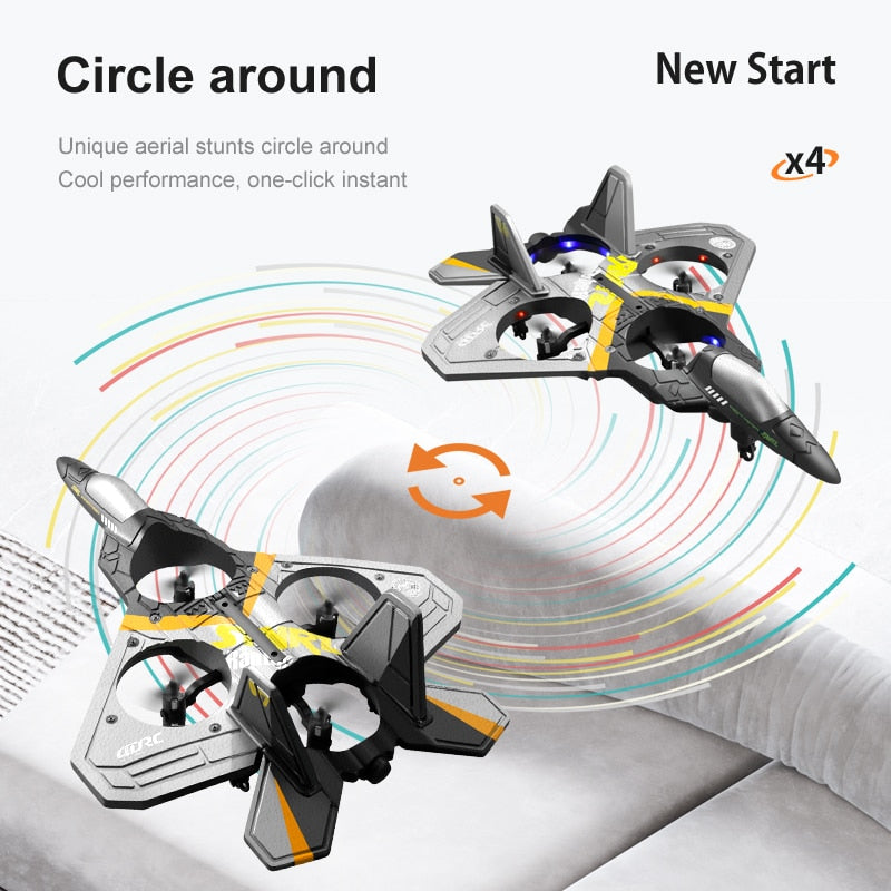 V17 RC Remote Control Airplane Drone 2.4G Gravity Sensing EPP Foam