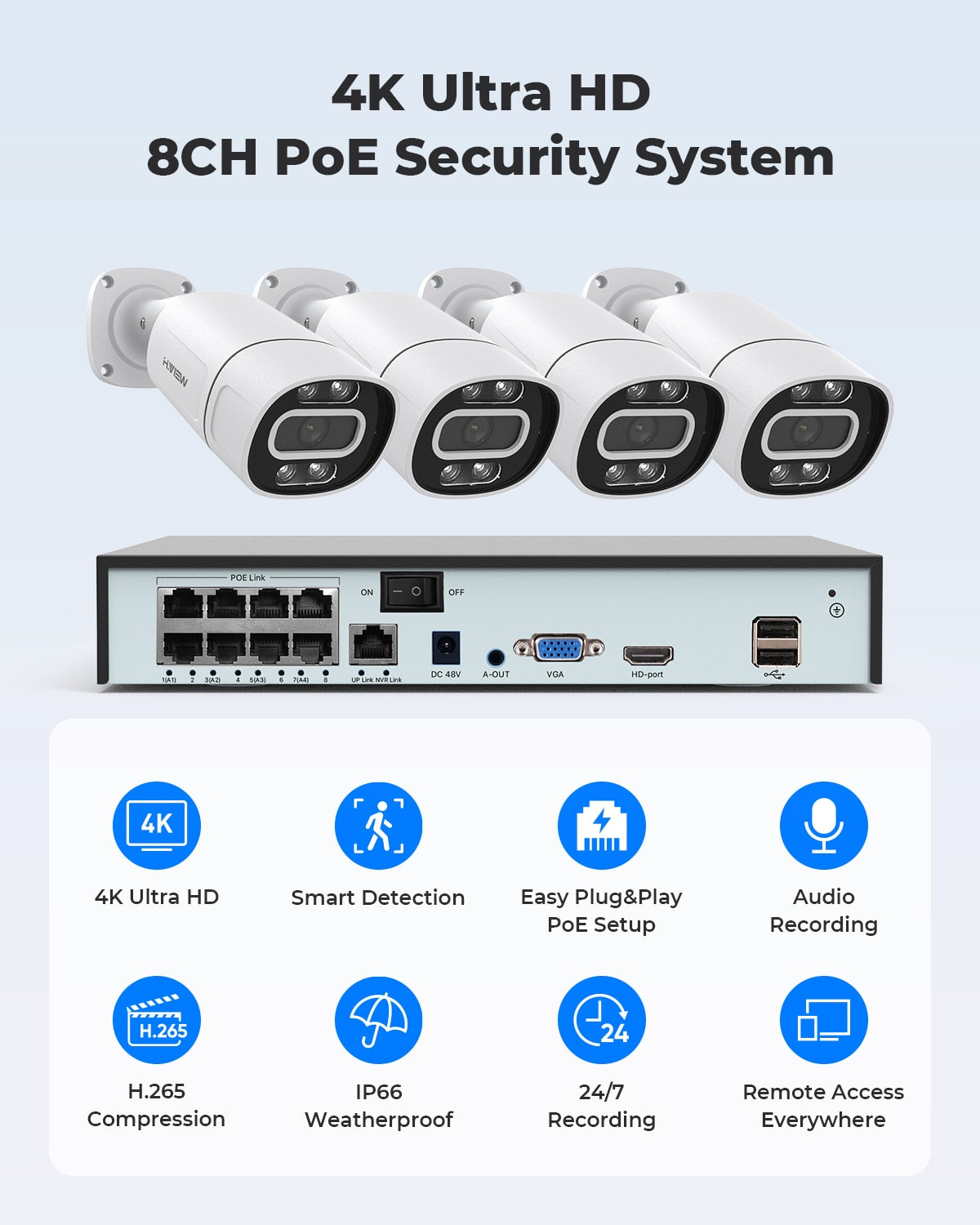 Cctv Home Security Camera Surveillance System