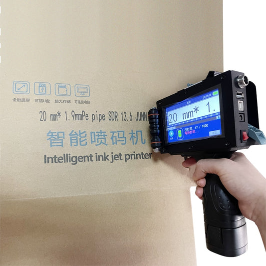 25.4mm QR Barcode variable date variable number logo expiry date label portable handheld thermal inkjet printer