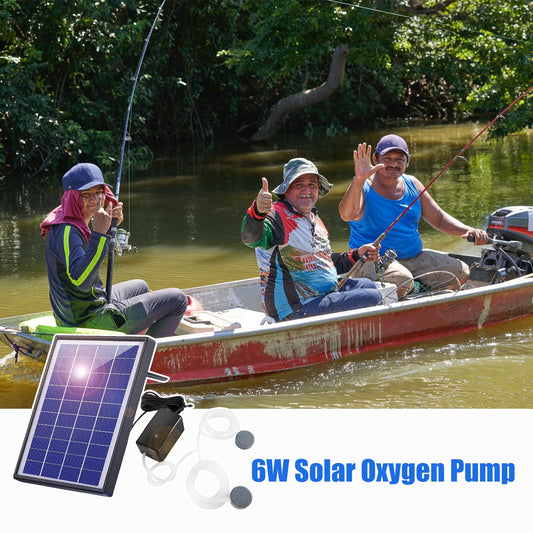 Pump Pond Aerator Air Solar Set Aquarium Tank Kit Oxygenator Power Bait Tanks Circulation Water Gardening Pool Bubble