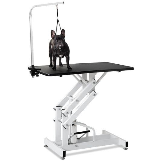 Hydraulic Pet Grooming Table Heavy Duty Z-Lift H-Base